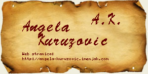 Angela Kuruzović vizit kartica